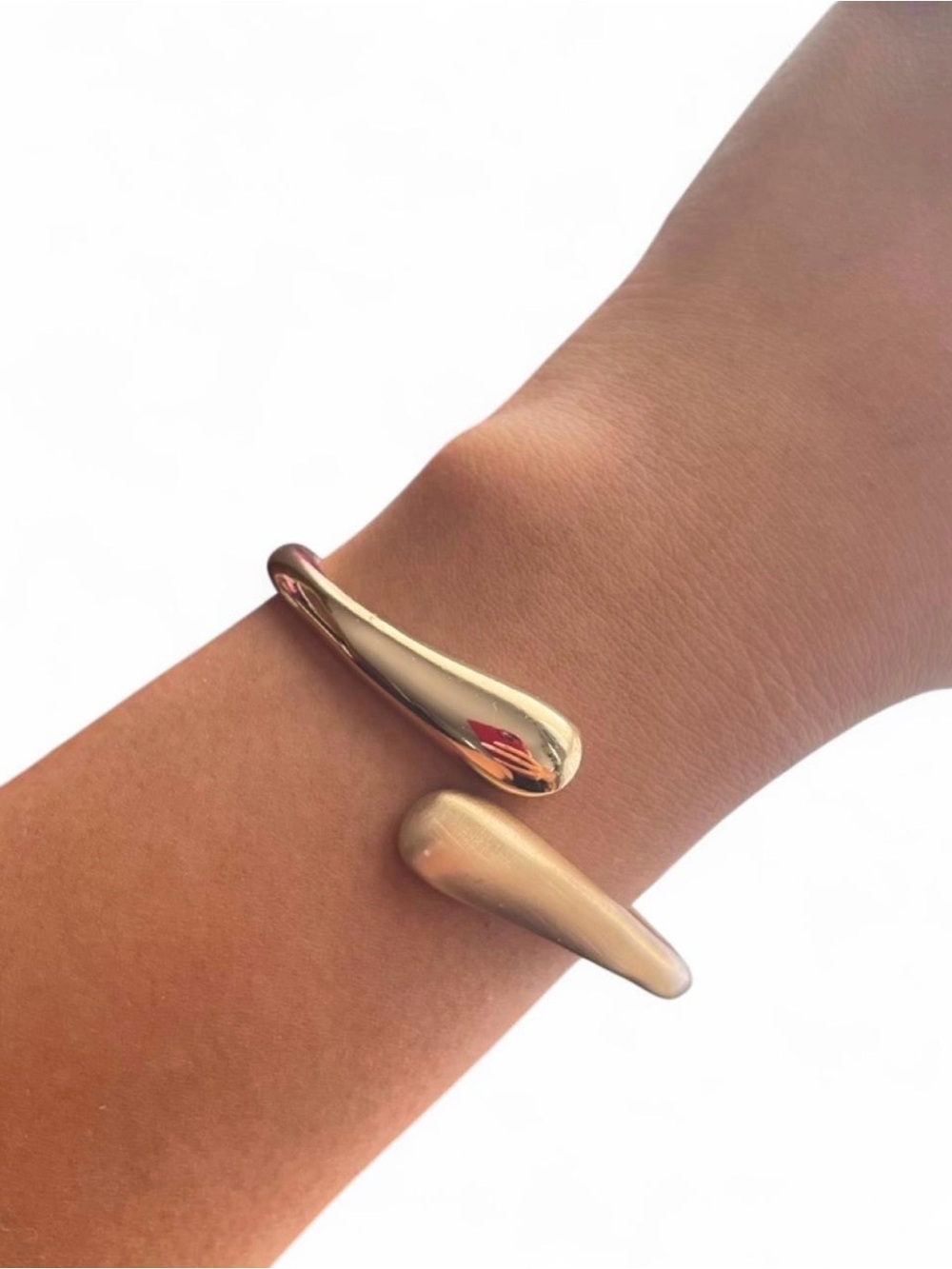 Money Gold Sculpted Open Cuff Bracelet - Women Jewelry